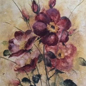 Framed Rambling Rose Print by Robert A. Henson